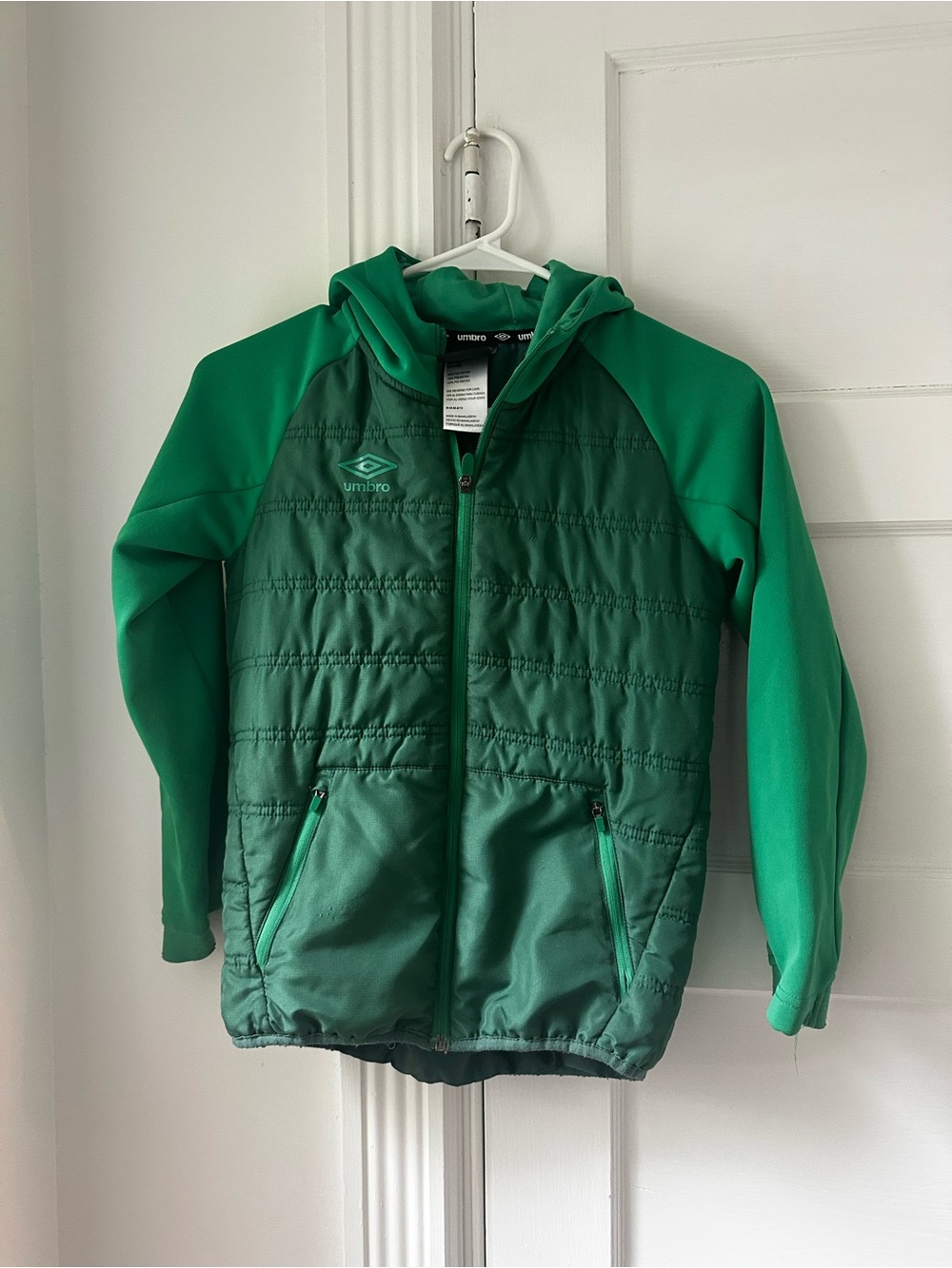 Boys Umbro Insulated Zip Up Hoodie size 8-10